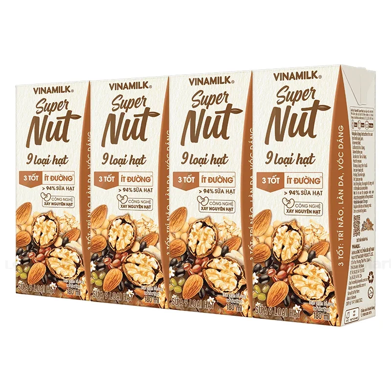 Sữa đậu nành Vinamilk Super Nut 9 loại hạt 180ml