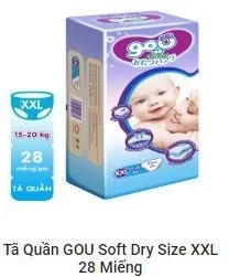 Tã quần GOU Dry đại size XXL28/3-Gói