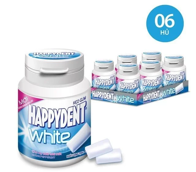 Kẹo singum happydent white 56g*6