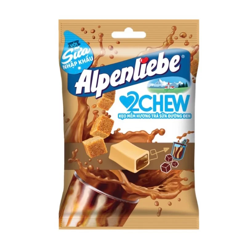 Kẹo Alpenliebe Trà sữa đường đen 87.5g