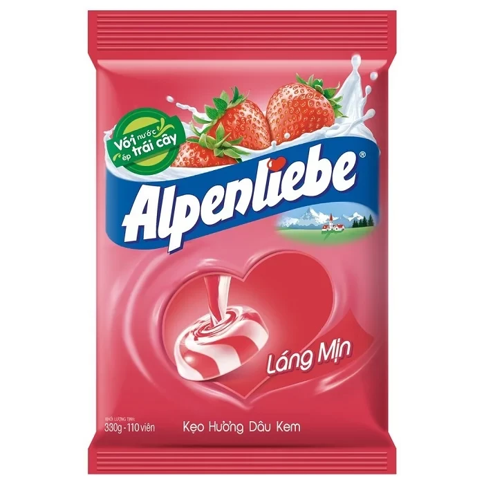 Kẹo Alpenliebe vị dâu kem 329g