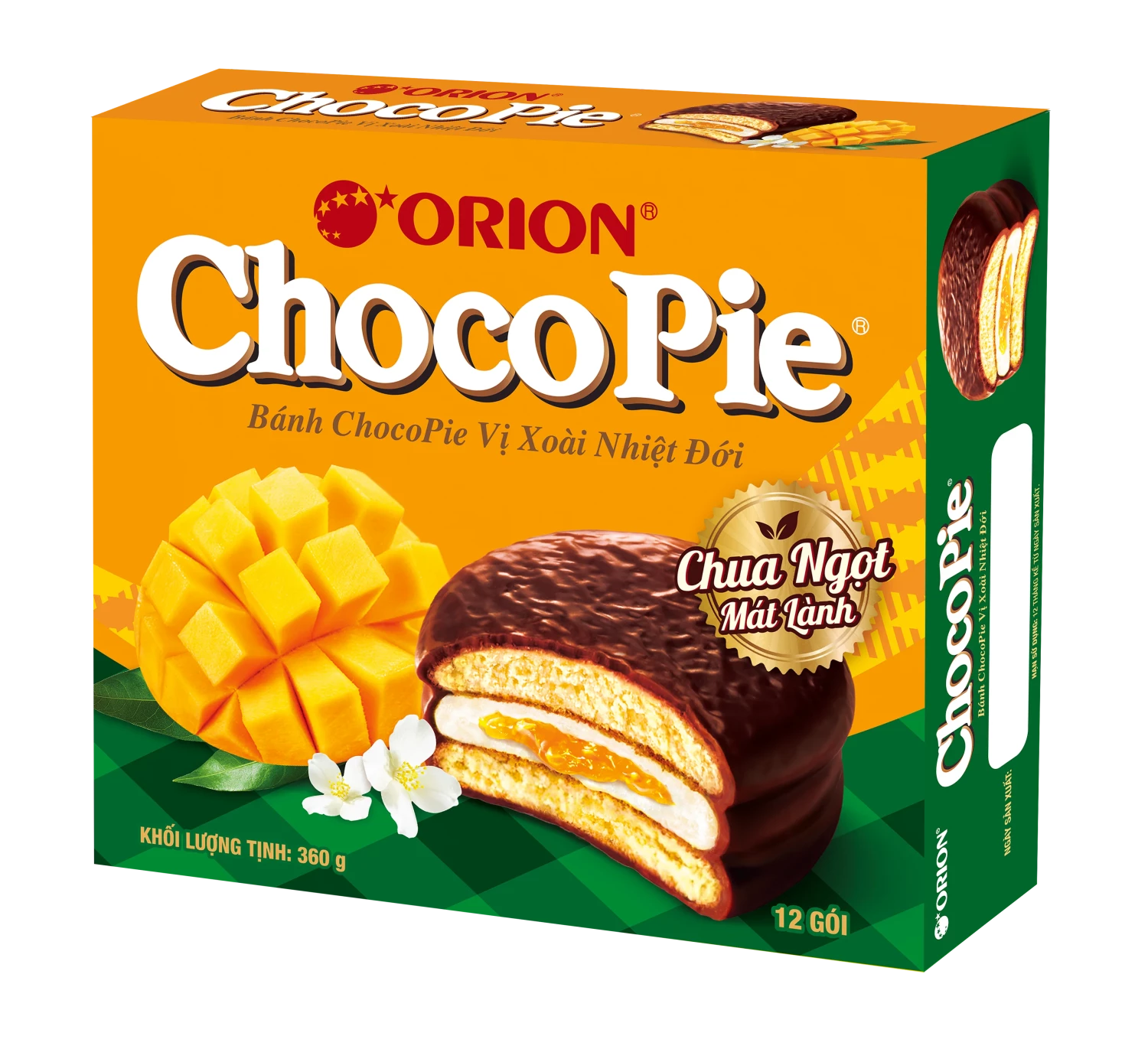 Bánh Chocopie Orion vị xoài nhiệt đới 360g